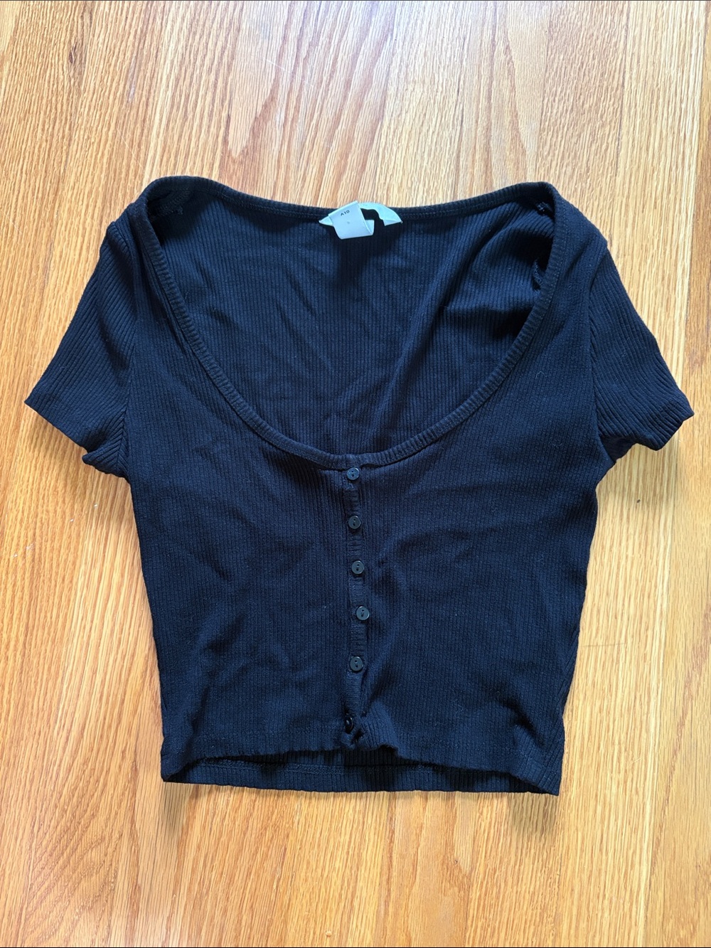 H&M Black Crop Top